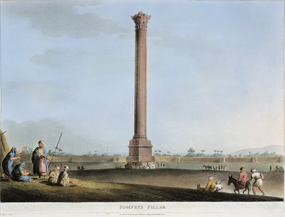 Mısır, İskenderiye, Pompey Sütunu, Luigi Mayer by Luigi Mayer