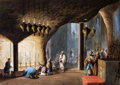 Doğuş Mağarası, Kudüs by Luigi Mayer