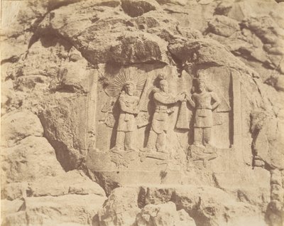 7 [Tag-e Bustan, II. Şapour'un Taç Verme Töreni, Kirmanşah], 1840'lar-60'lar. by Luigi Pesce