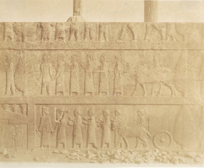 Büyük merdivenin cephesindeki alay, 1858. by Luigi Pesce