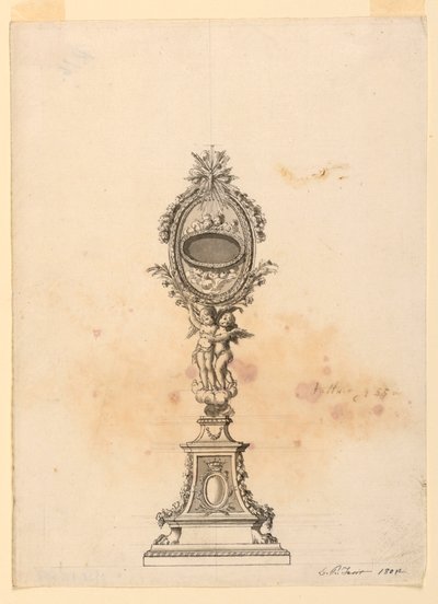 Bir Reliquary için Tasarım by Luigi Righetti
