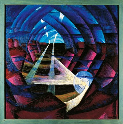 İsviçre, Basel, Evlerin Kompantasyonu+Işık+Gökyüzü by Luigi Russolo