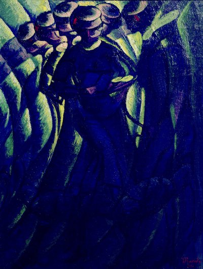 Bir Kadının Hareketlerinin Özeti by Luigi Russolo