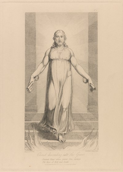 Mesih'in Mezara İnişi by Luigi Schiavonetti