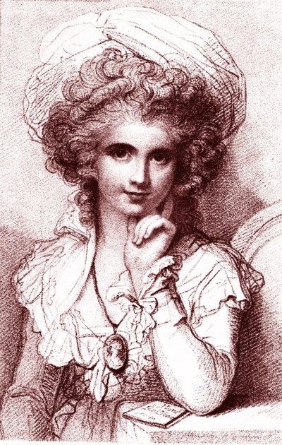 Marie COSWAY (1760-1838), İngiliz İtalyan ressam. Luigi Schiavonetti'nin (1765-1810) gravürü, R. Cosway. 1930 by Luigi Schiavonetti