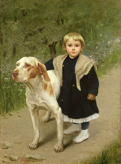Küçük Çocuk ve Büyük Bir Köpek by Luigi Toro