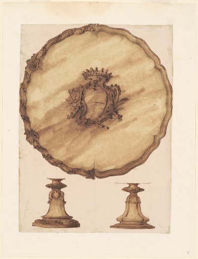 Bir Salver ve bir Ajur Tabanı by Luigi Valadier
