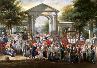 Botanik Bahçesinde Parti by Luis Paret y Alcazar