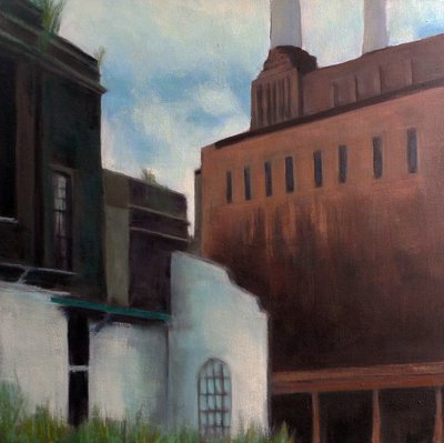 Powerstation, 2011 (tuval üzerine yağlıboya) by Luke M Walker