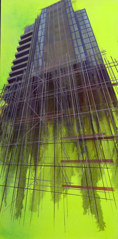 Work in Progress 10, 2015 (tuval üzerine yağlıboya) by Luke M Walker