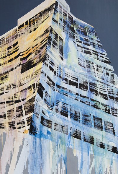 Work in Progress V, 2014 (tuval üzerine yağlıboya) by Luke M Walker