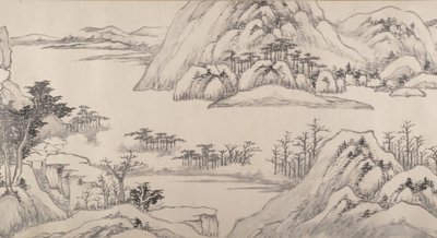 Sonbaharda Nehir Manzarası, 1661 tarihli. by Luo Mu