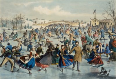Central Park, Kış - Buz Pateni Göleti, 1862. by Lyman Wetmore Atwater