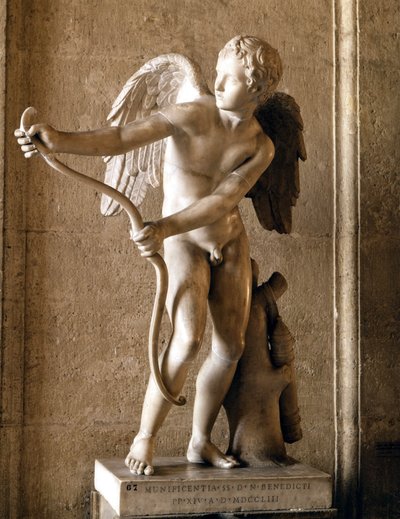 Eros (Cupid) yaylı (1753) Lysippe tarafından Eros de Thespies