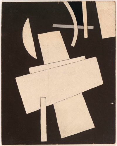 Sans titre - Popova, Lyubov Sergeyevna (1889-1924) Başlıksız Karton üzerine guaj, ca 1916-1918 - 49,5x39,5 - New York. Modern Sanat Müzesi (MOMA) by Lyubov Sergeevna Popova