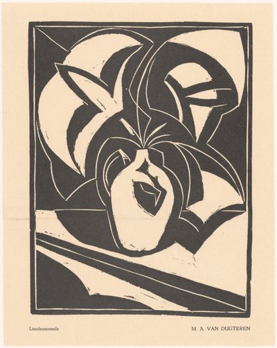Bir sürahi içinde çiçekler by M.A. van Dugteren