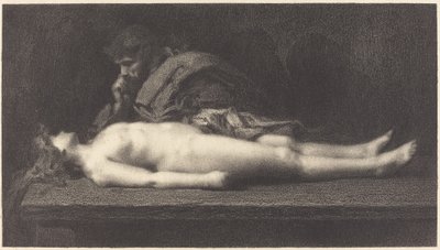 Ephraimli Levite ve Ölü Karısı by M.G. Fuchs after Jean Jacques Henner