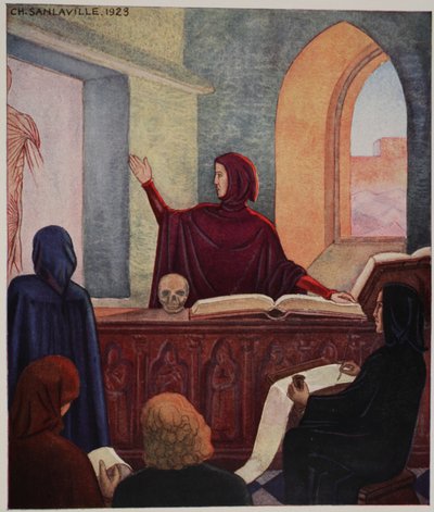 Henri de Mondeville anatomi öğretiyor, Montpellier Üniversitesi by M. Charles Sanlaville