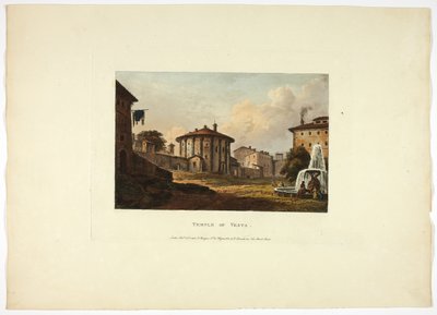 Vesta Tapınağı, Roma Harabelerinden on dokuzuncu levha by M. Dubourg