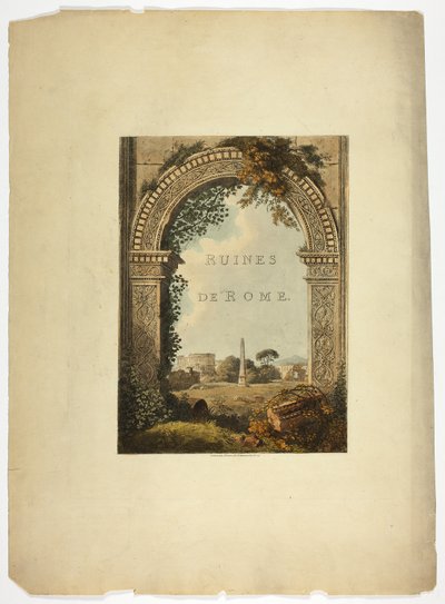 Roma Harabeleri için Başlık Sayfası by M. Dubourg