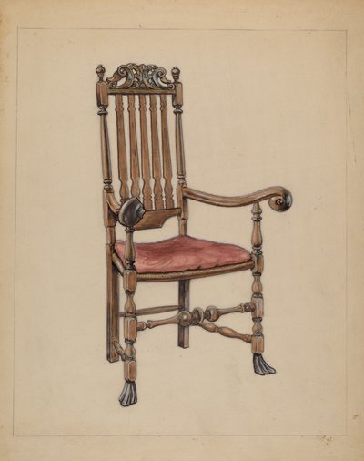 Korkuluk Sırtlı Koltuk by M. Rosenshield von Paulin