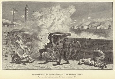 İngiliz filosu tarafından İskenderiye bombardımanı by M. Schonberg