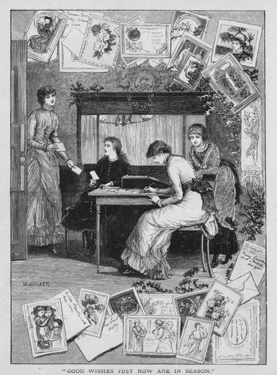 İyi Dilekler Şimdi Sezonda, 1882. by M. Walker