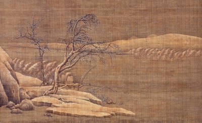 Kış gibi bir nehirde yalnız balıkçı by Ma Lin