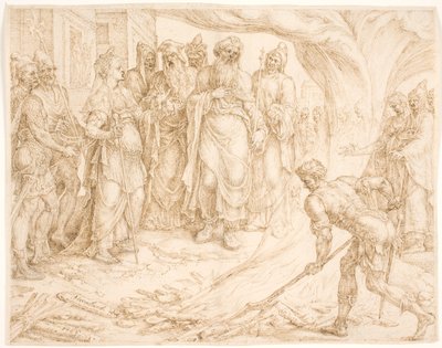 Tamar kendini tanıtıyor by Maarten van Heemskerck