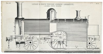 Londra ve Kuzey Batı Ekspresi Lokomotif plakası 138 by Mackay & Kirkwood