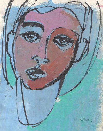 Eskiz Defteri 21, 2024 (kağıt üzerine tempera boya, mürekkep) by Madgalena Morey