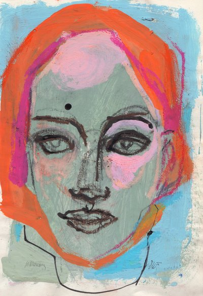 Eskiz defteri 24, 2025 (kağıt üzerine tempera boya, mürekkep, pastel) by Madgalena Morey