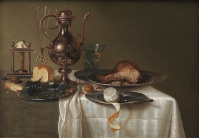 Natürmort. Kahvaltı Parçası by Maerten Boelema de Stomme