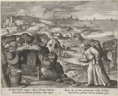 Bir keşiş olarak Gazzeli Aziz Dorotheus, 1600. by Maerten Vos de