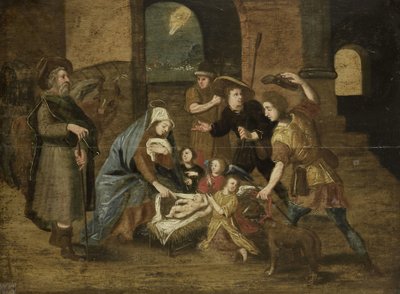 Çobanların hayranlığı by Maerten de Vos (copy after)