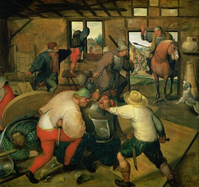Bir Dövüş, c.1565-70 (panel) by Maerten van Cleve