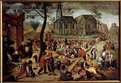 Martin Van Cleve tarafından Çocuk Oyunları Tablosu (1527-1581) by Maerten van Cleve