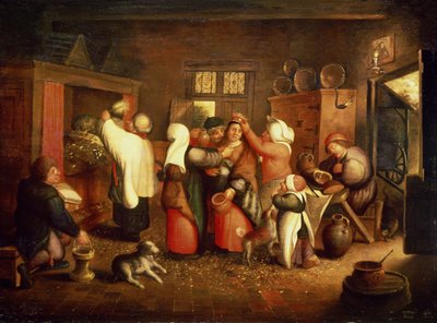 Köylü Düğünü by Maerten van Cleve