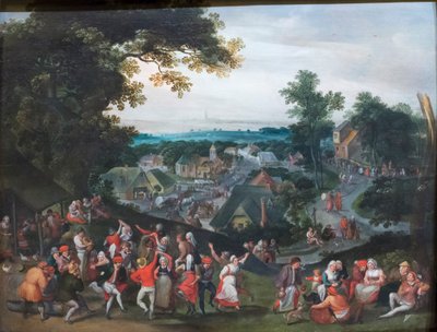 köylü ziyafeti by Maerten van Cleve