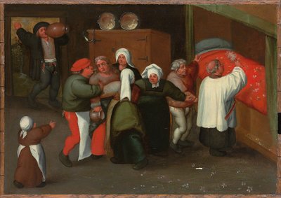 Evliliğin nimeti by Maerten van Cleve