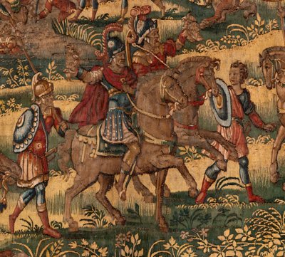 Piskoposluk müzesi (Diocesan Müzesi). Flaman halısı. Brüksel. François Geubels Atölyesi. Dizi Gideon