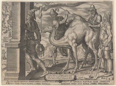 Zengin adam ve fakir Lazarus. 1563 by Maerten van Heemskerck
