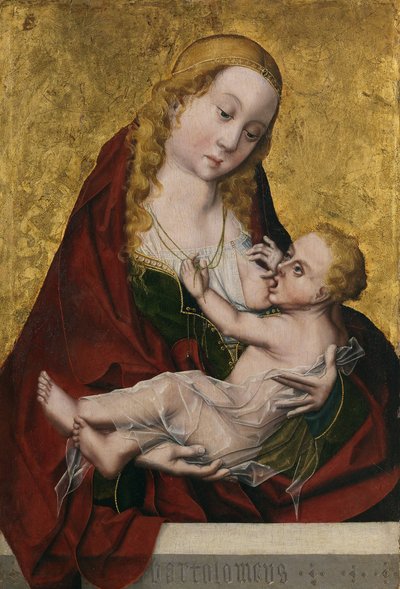 Çocuğu emziren Bakire, c. 1490 by Maestro Bartolomé