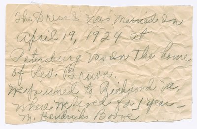 20. yüzyılın ortalarında Magdalene Hendricks Boozé