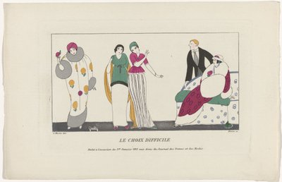 Journal des Dames et des Modes, 1 Ocak 1913: Zor seçim by Maire