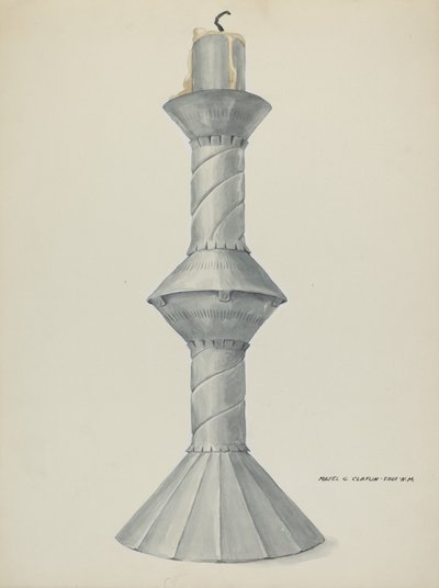 Tövbe Altar Mum Çubuğu, c. 1937. by Majel G. Claflin