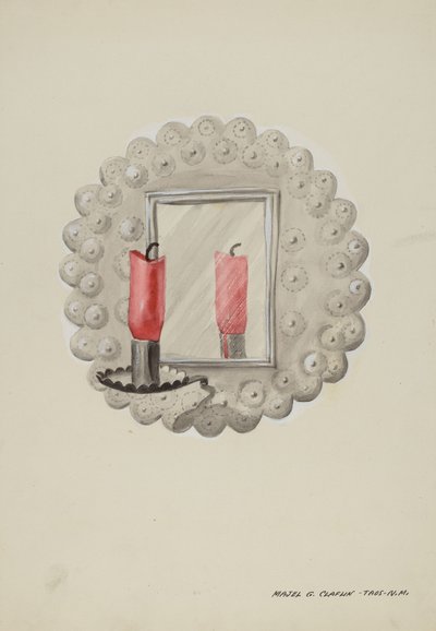 Teneke-Ayna Mum Aplik, c. 1937. by Majel G. Claflin