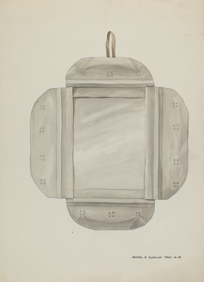 Teneke Ayna Çerçevesi, c. 1937. by Majel G. Claflin