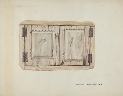 İki Duvar Kapısı, c. 1937. by Majel G. Claflin