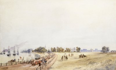 Kale ve Kasabadan Görünüm, Kalküta, 1854 by Major General Sir Charles Walters DOyly